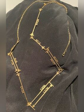 Measurement themed Women's Necklace (brass)